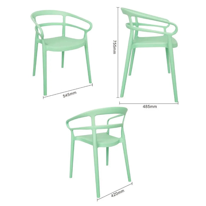 Bolero Mateo Café Chairs Mint Green  Cafe Chairs