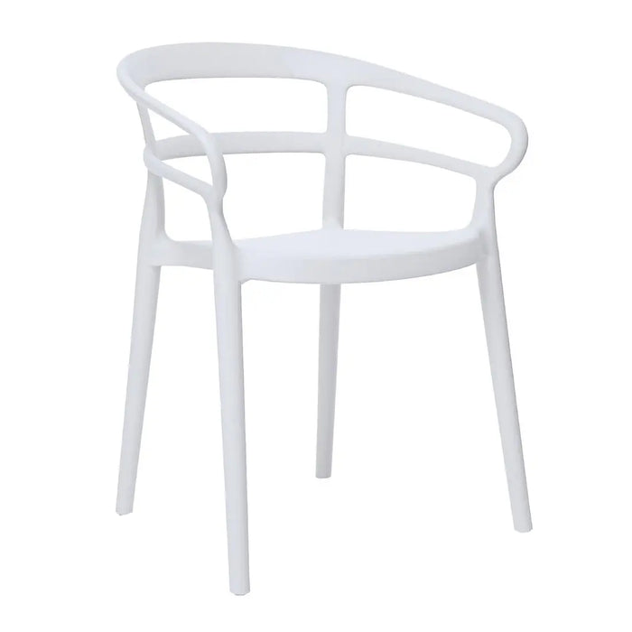 Bolero Mateo Café Chairs White (Pack of 2) - DX979 - Simply Hospitality NZ