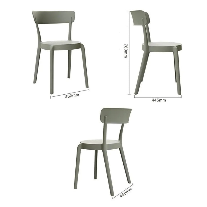 Bolero Mila Café Chairs Moss Grey  Cafe Chairs