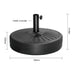 Bolero Parasol Base Black 20 Ltr (FS231)  Outdoor Umbrellas
