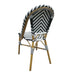 Bolero Parisian Style Rattan Side Chair Black Pack of 2  Cafe Chairs