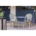 Bolero Parisian Style Rattan Side Chair Black Pack of 2  Cafe Chairs