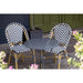 Bolero Parisian Style Rattan Side Chair Black Pack of 2  Cafe Chairs