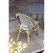 Bolero Parisian Style Rattan Side Chair Black Pack of 2  Cafe Chairs