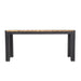 Bolero Rectangular Steel & Acacia Benches 1000mm 2 Pack  Cafe Chairs