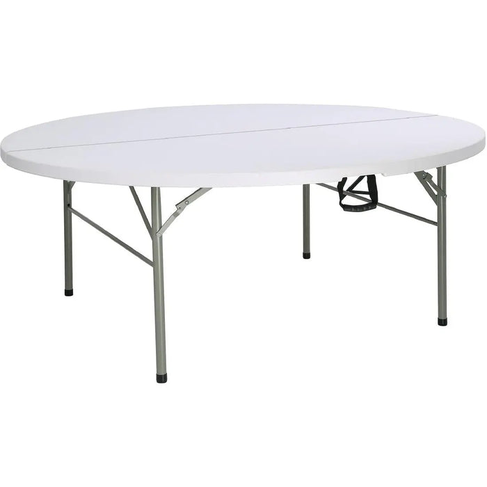 Bolero Round Centre Folding Table 6ft White - HC270 - Simply Hospitality NZ