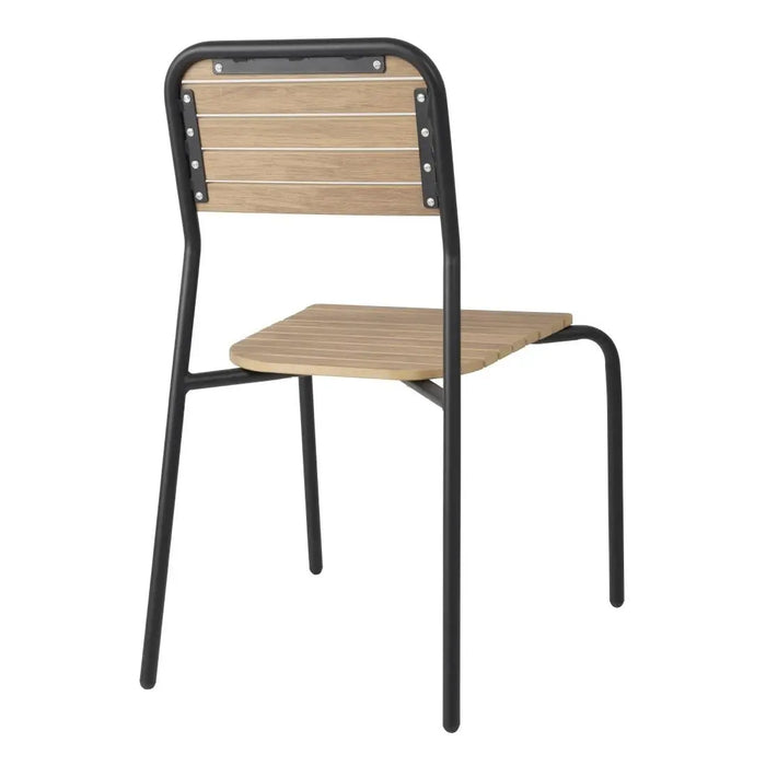 Bolero Santorini Wood-Effect Outdoor Chairs 4 Pack  Cafe Chairs