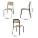 Bolero Santorini Wood-Effect Outdoor Chairs 4 Pack  Cafe Chairs