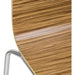 Bolero Square Back Side Chair Zebrano Pack of 4  Cafe Chairs