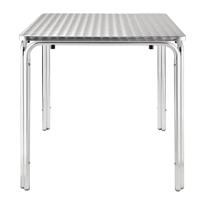 Bolero Square Stacking Table Stainless Steel 700 mm  Cafe Tables