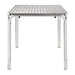 Bolero Square Stacking Table Stainless Steel 700 mm  Cafe Tables