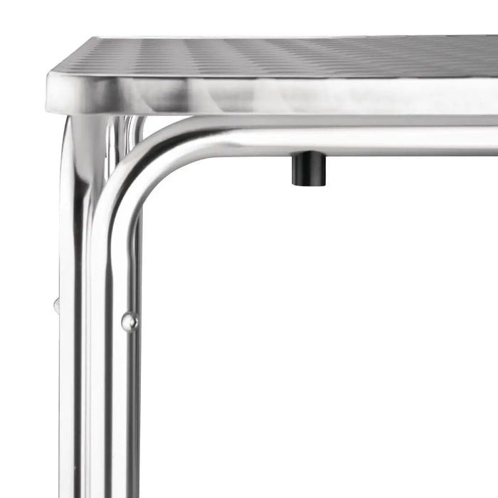 Bolero Square Stacking Table Stainless Steel 700 mm  Cafe Tables