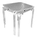 Bolero Square Stacking Table Stainless Steel 700 mm  Cafe Tables