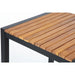 Bolero Square Steel & Acacia Bar Table 600 mm  Cafe Tables
