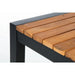 Bolero Square Steel & Acacia Bar Table 600 mm  Cafe Tables