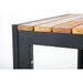 Bolero Square Steel & Acacia Table 800mm  Cafe Tables