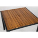 Bolero Square Steel & Acacia Table 800mm  Cafe Tables