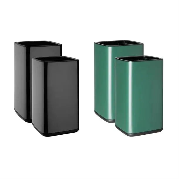 Bolero Square Waste Bin Titanium 7Ltr  Rubbish Bins