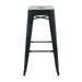 Bolero Steel Bistro High Stools Black Pack of 4  Bar Stools