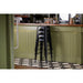 Bolero Steel Bistro High Stools Black Pack of 4  Bar Stools