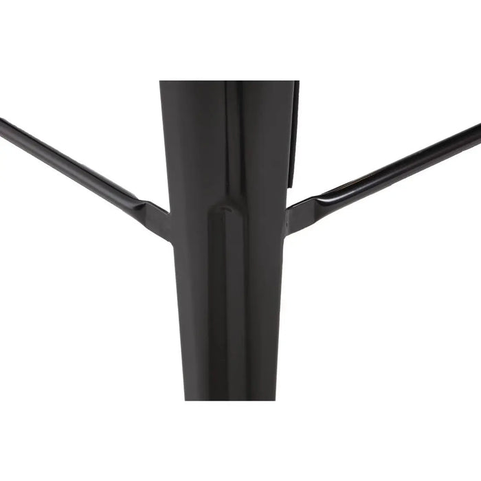 Bolero Steel Bistro High Stools Black Pack of 4  Bar Stools