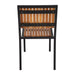 Bolero Steel & Acacia Wood Side Chair 4-Pack  Cafe Chairs