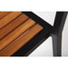 Bolero Steel & Acacia Wood Side Chair 4-Pack  Cafe Chairs
