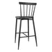 Bolero Windsor Aluminium Black High Stools 2 Pack  Bar Stools