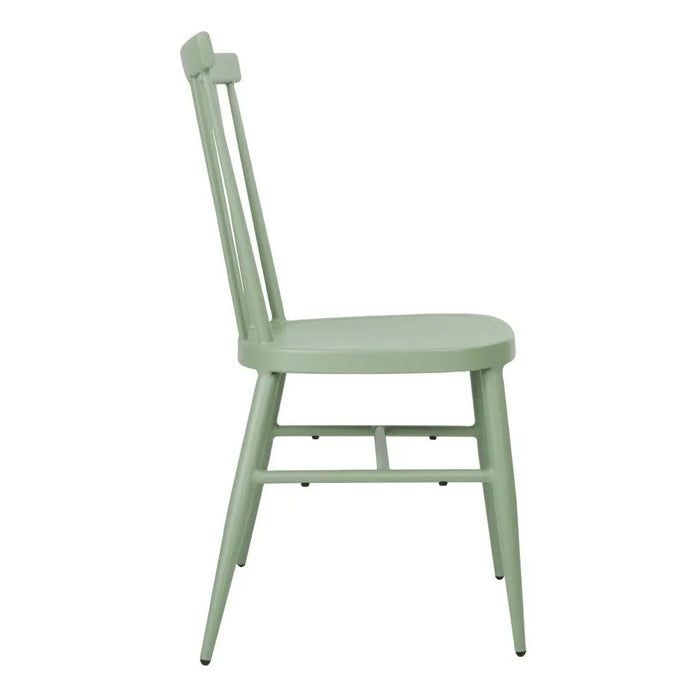 Bolero Windsor Aluminium Green Chairs 4 Pack  Cafe Chairs