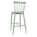 Bolero Windsor Aluminium Green High Stools 2 Pack  Bar Stools