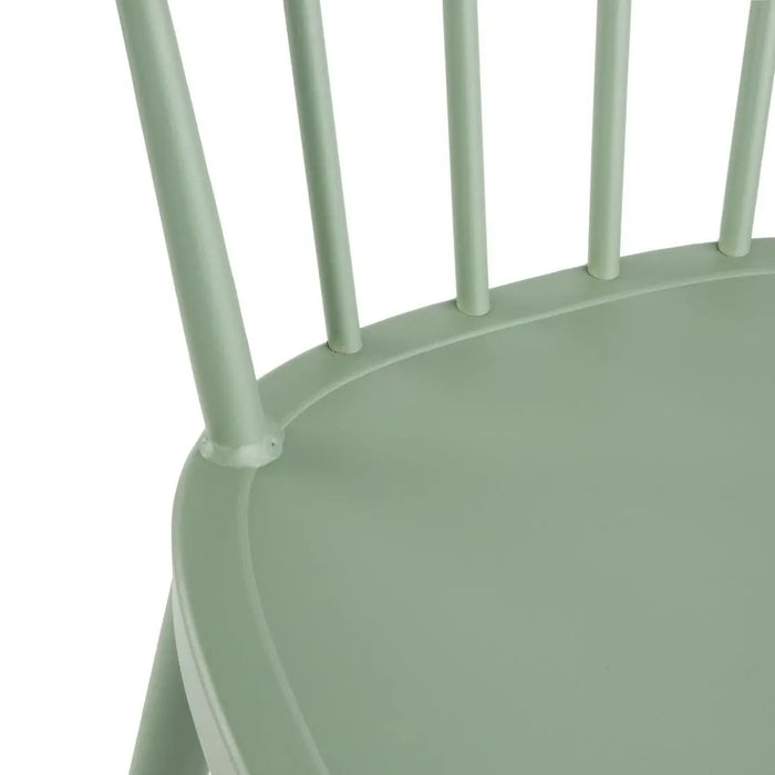 Bolero Windsor Aluminium Green High Stools 2 Pack  Bar Stools