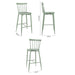 Bolero Windsor Aluminium Green High Stools 2 Pack  Bar Stools