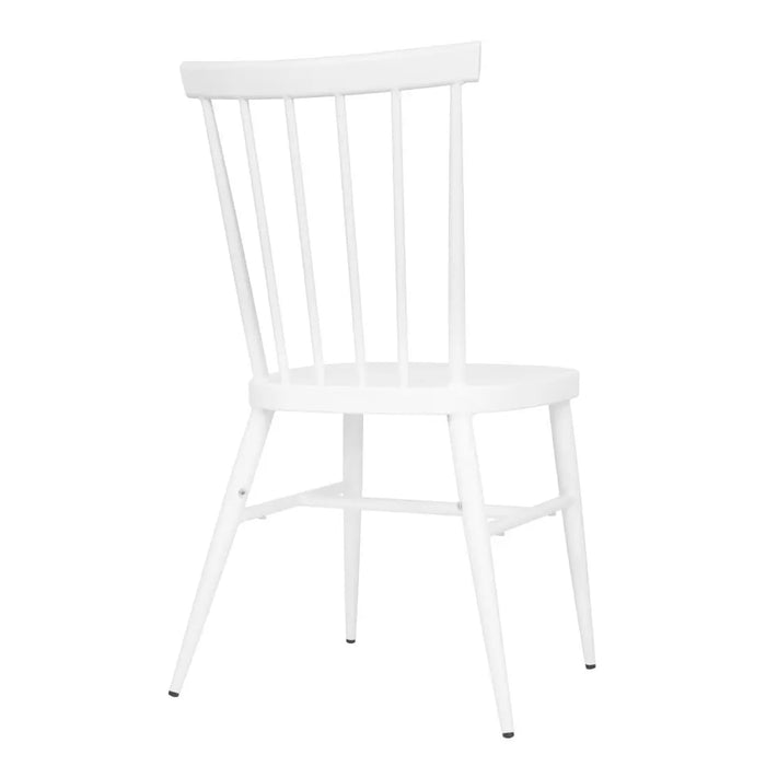 Bolero Windsor Aluminium White Chairs 4 Pack  Cafe Chairs