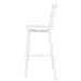 Bolero Windsor Aluminium White High Stools 2 Pack  Bar Stools