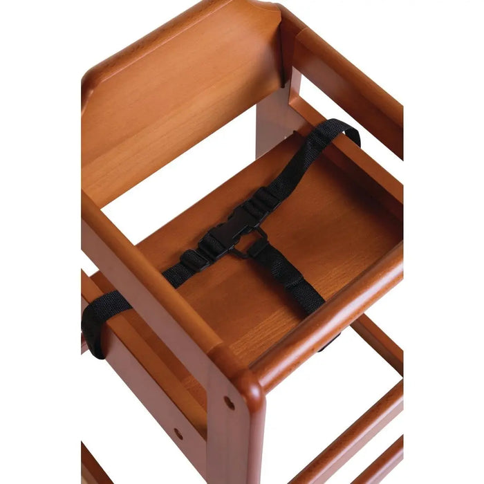 Bolero Wooden Highchair Dark Wood Finish  Highchairs and Baby Changing