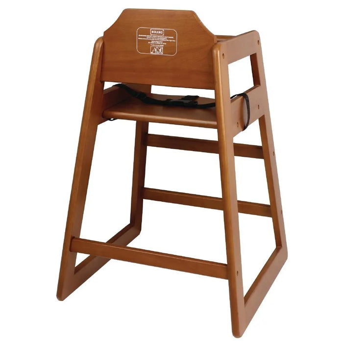 Bolero Wooden Highchair Dark Wood Finish  Highchairs and Baby Changing