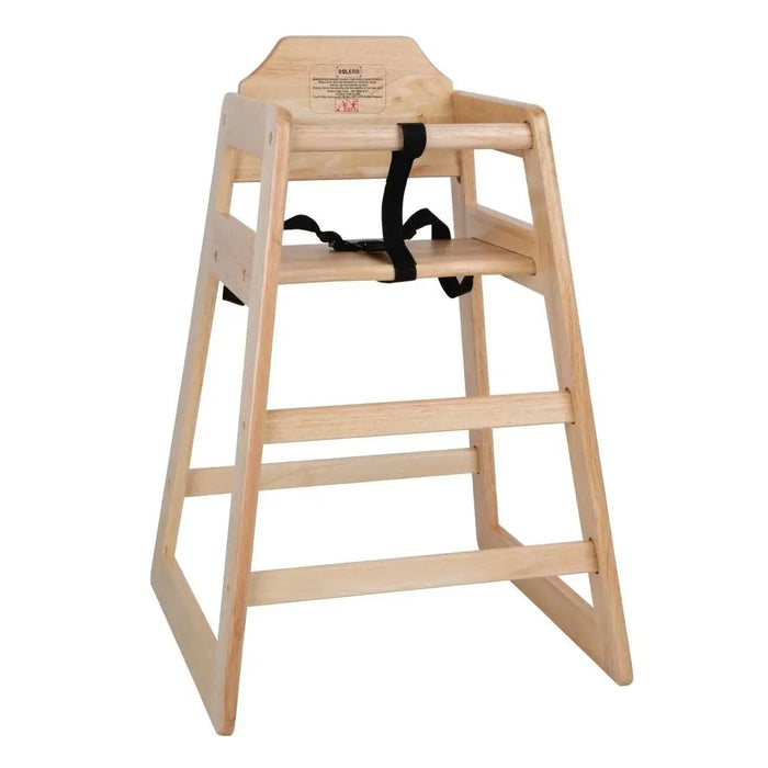 Bolero Wooden Highchair – Natural Finish  Highchairs and Baby Changing
