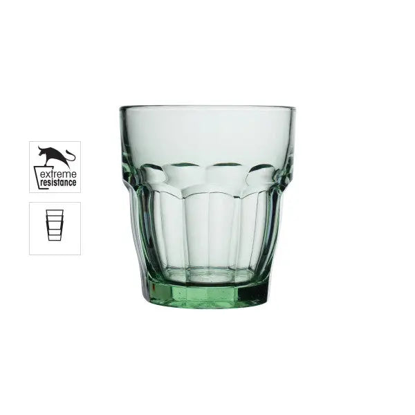 Bormioli Rocco Rock Bar DOF Tumbler Glass Green 270ml