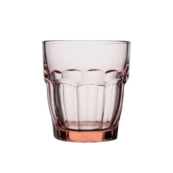 Bormioli Rocco Rock Bar DOF Tumbler Glass Peach Pink 270ml