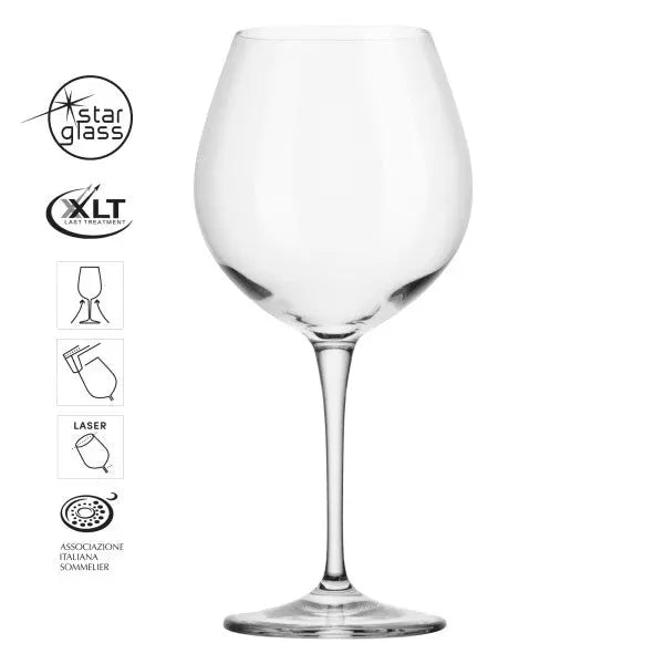 Bormioli Rocco Set 6 Premium Pinot 675ml  Wine Glasses