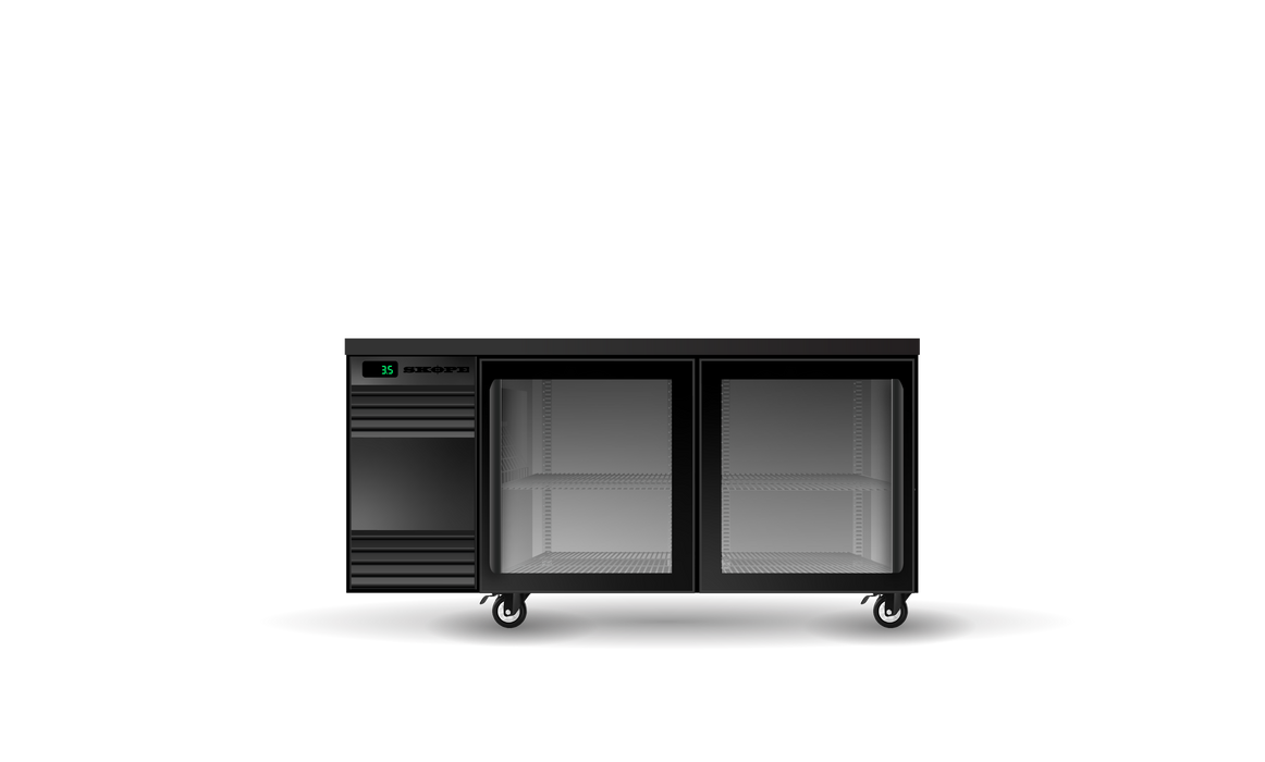 SKOPE BackBar CounterLine 2 Door Fridge - CL.2.GSL.r product image