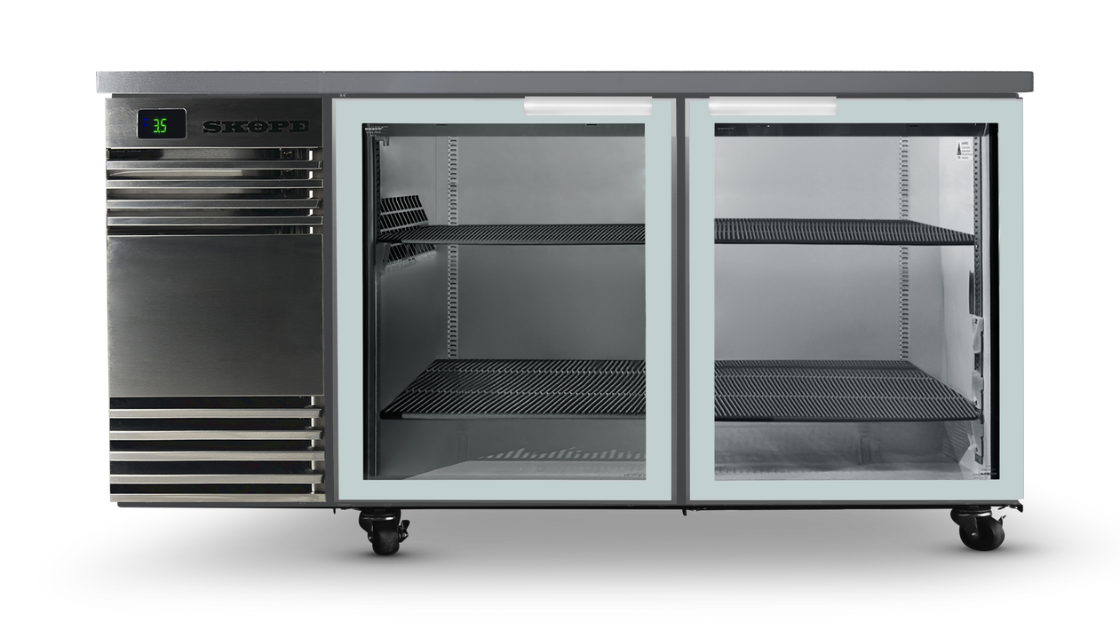 SKOPE BackBar CounterLine 2 Door Fridge - Stainless, LH - CL.2.GSW product image