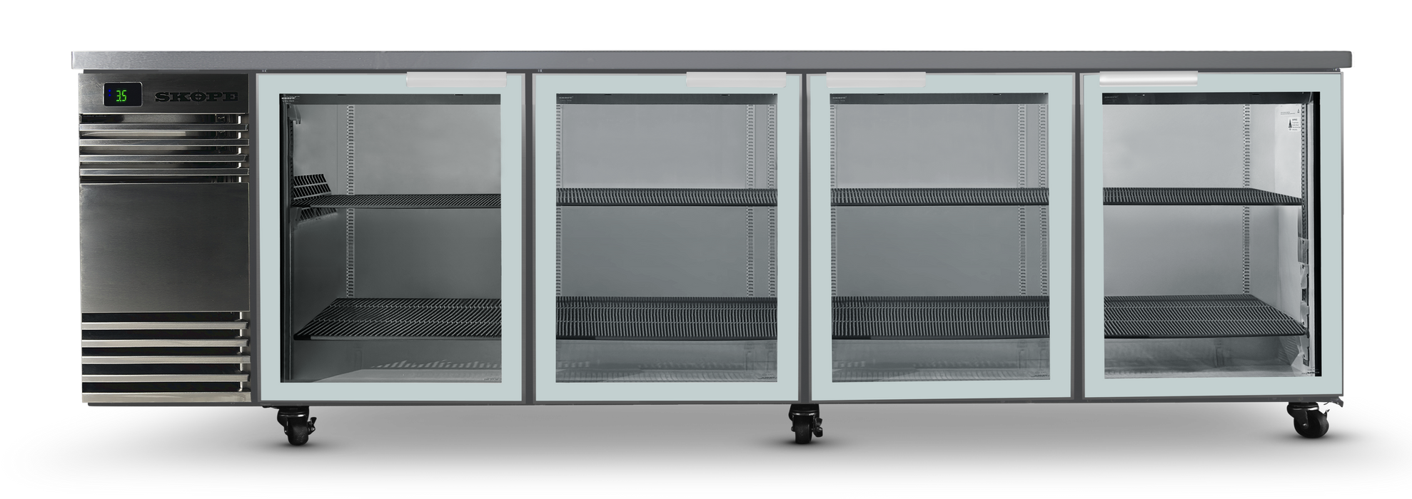 SKOPE BackBar CounterLine 4 Door Fridge - Stainless, LH - CL.4.GSW product image