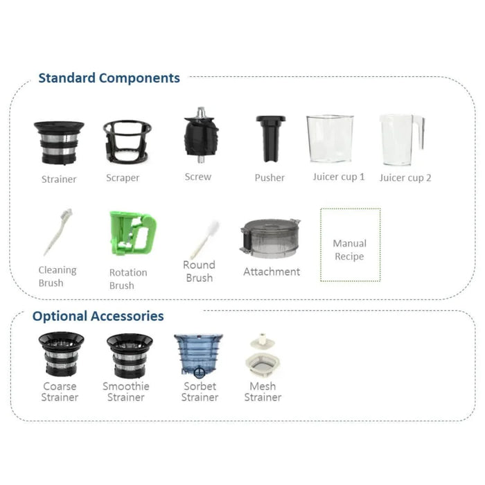 Kuvings CS800 Commercial Auto Cold Press Juicer - feature detail