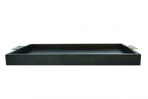 Chef Inox Room Service Tray Dark Mangowood with Aluminium Handles 620x400x50mm  Room Service Trays