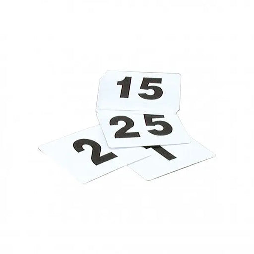 Chef Inox Utility Black and White Table Number Set 100  Table Numbers