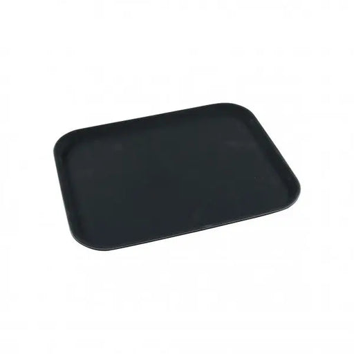 Chef Inox Utility Rectangle Tray Non-Slip 350X450mm Black  Serving Trays