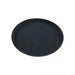 Chef Inox Utility Round Tray Non-Slip 350mm Black  Serving Trays