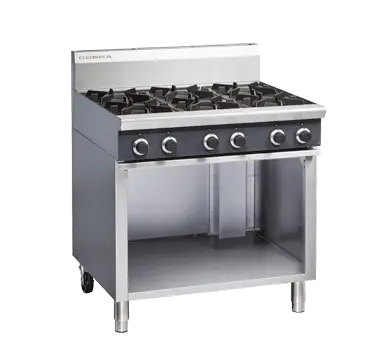 Cobra C9D - 900mm Six Burner Gas Cooktop on Open Cabinet  Cooktops