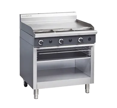 Cobra CT9 - 900mm Gas Griddle Toaster on Open Cabinet  Griddles